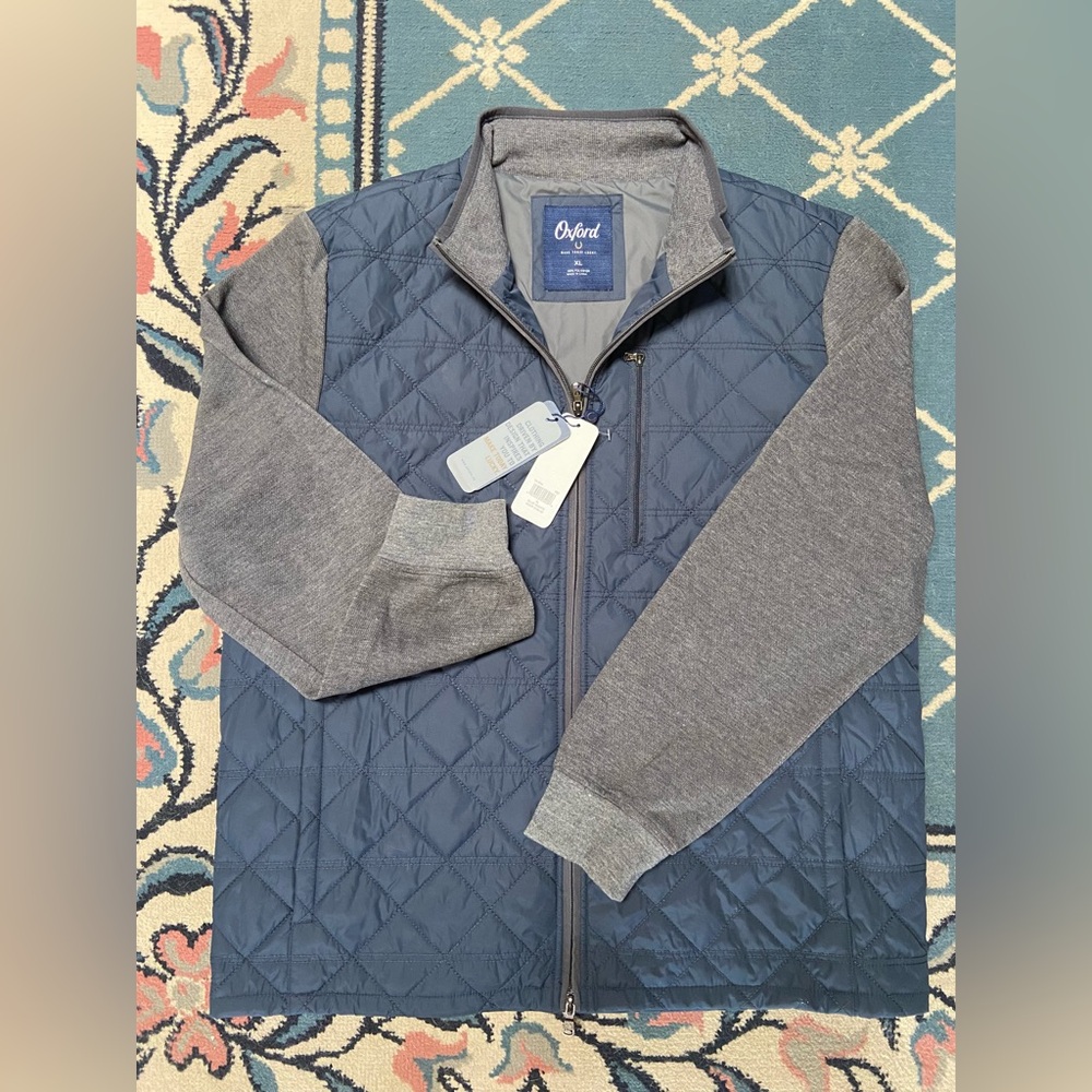 NWT Oxford Men’s 2-Way Zip Jacket XL